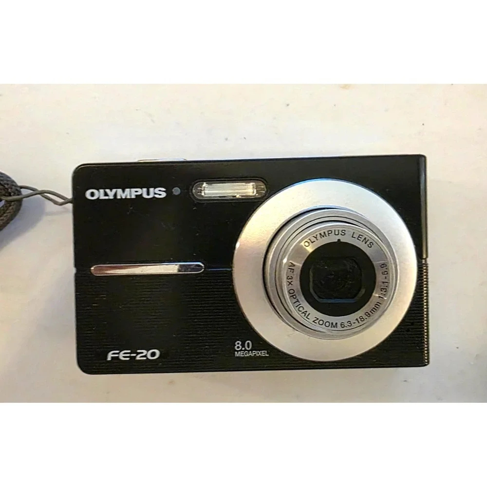 Olympus FE FE-20 8.0MP Black Digital Camera Not Tested